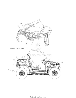 Body, Decals - R11vh76/vy76 All Options (49rgrdecal11rzr) Schematic