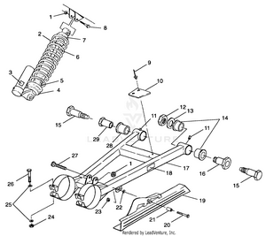 Swing Arm/shock Mounting - A99bg38ca (4949664966c007) Schematic