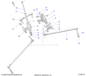 Steering, Idlers And Links - A25slz95af (c102713) Schematic