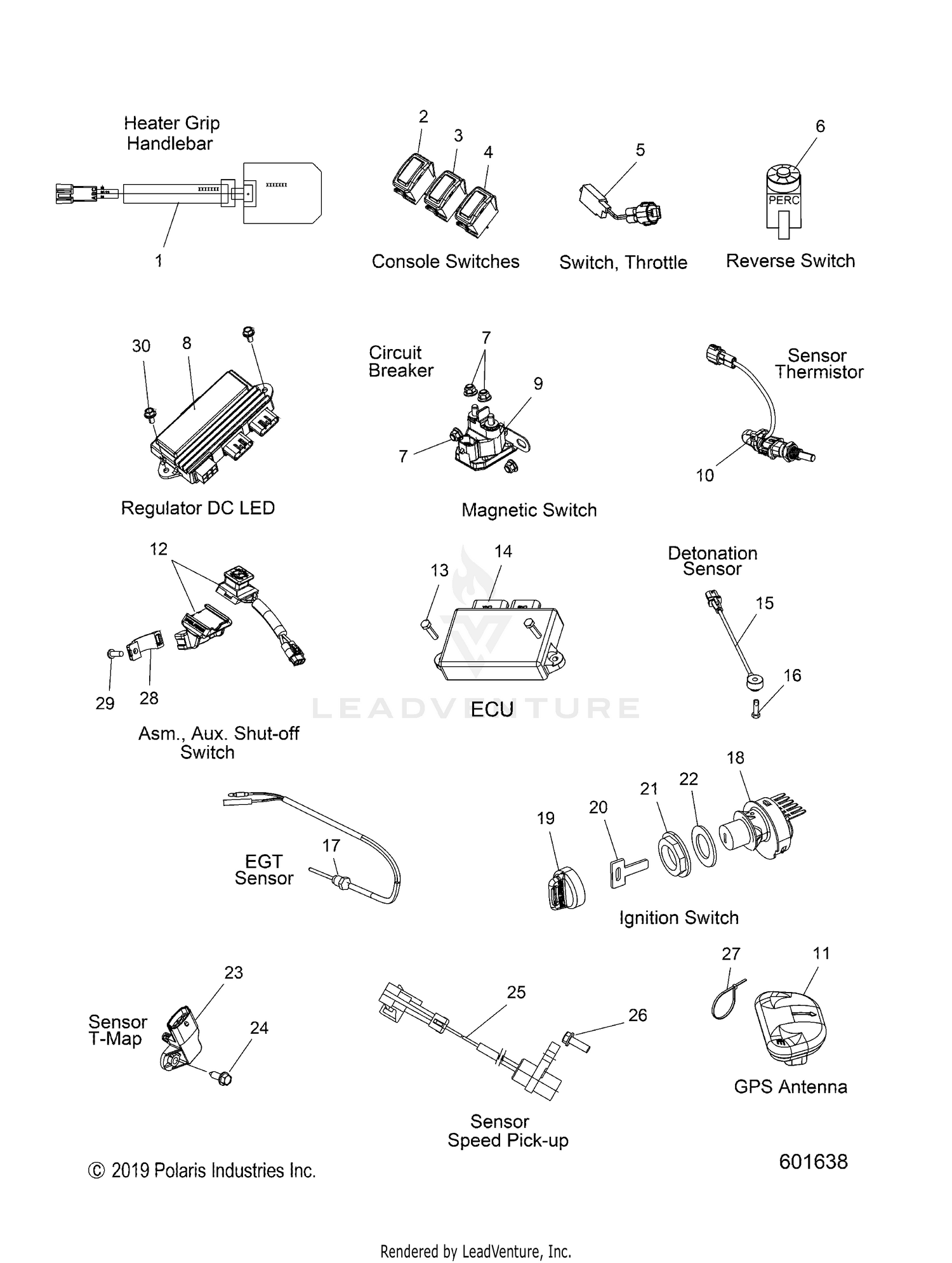 ELECTRICAL, SWITCHES, SENSORS and COMPONENTS - S22EFD8RS/EFE8RS ALL OPTIONS (601638)