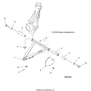 Suspension, A-arm And Strut Mounting - A18daa50b7 (100529) Schematic