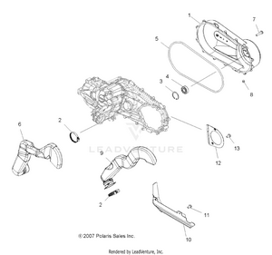 Body, Clutch Cover - A09lh46aq/ax/az (49atvclutchcvr08sp400) Schematic