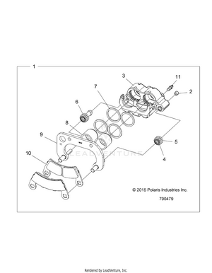 Brakes, Front Caliper - R17rca57a1/b1/a4/b4 (700479) Schematic