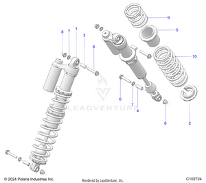 Suspension, Rear Shock Mounting - A25slz95af (c102724) Schematic
