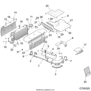 Engine, Exhaust System (to 10/1/2018) - Z19vpl92ak/ar/am (c700325) Schematic