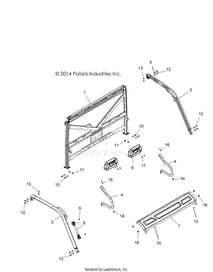 Chassis, Cab Frame - R16rt_87 All Options (49rgrcab15900xp) Schematic