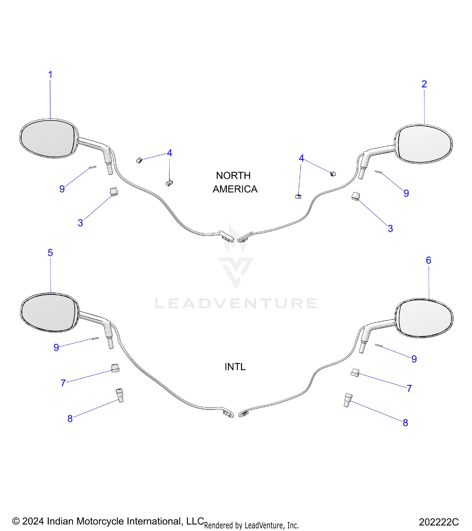 BODY, MIRRORS (BLIND SPOT DETECTION) - N26LG4SS/LG6SS ALL OPTIONS (202222C)