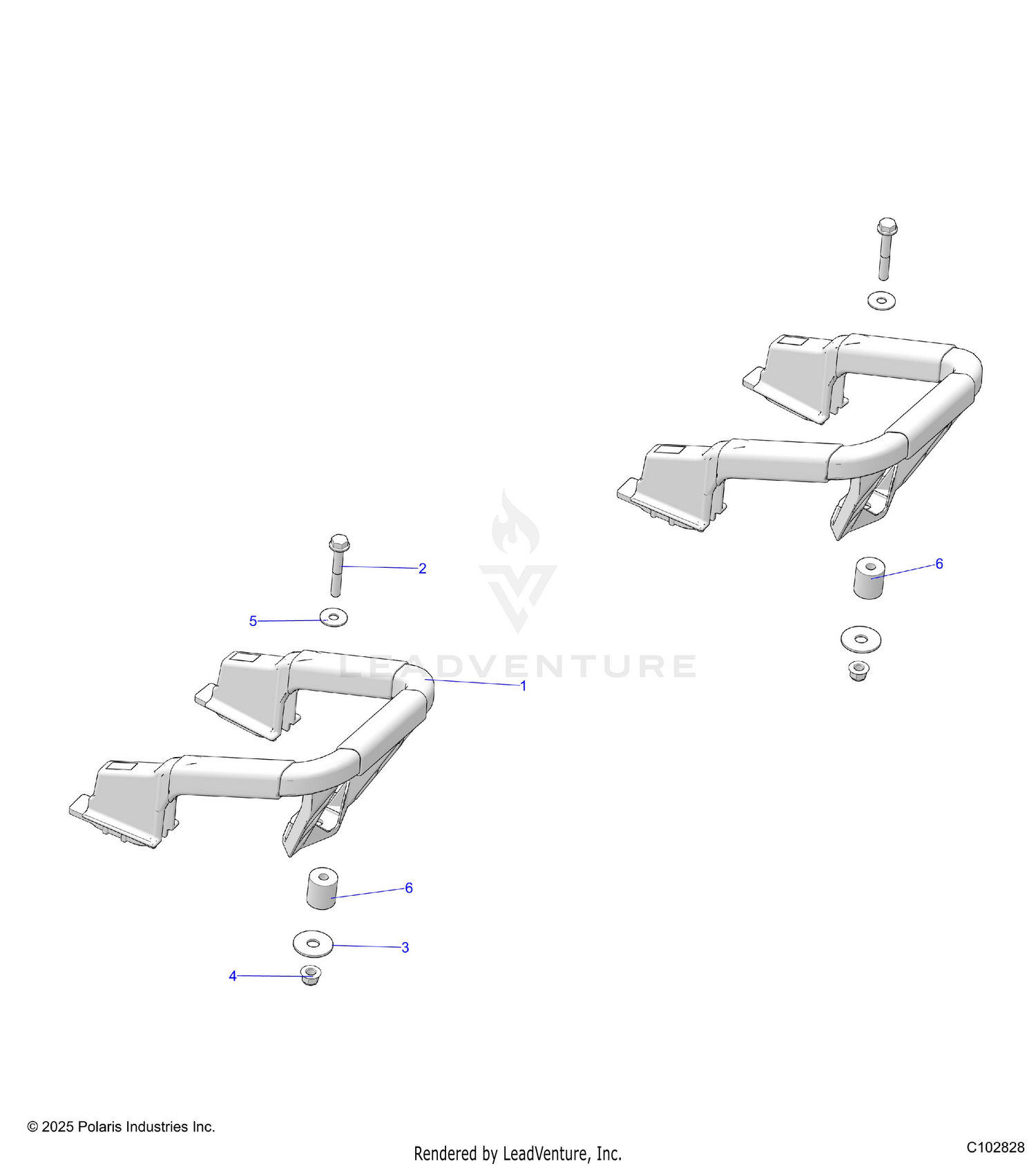 BODY, REAR RACK, HANDGRIPS - A26SHE57CN (C102828)