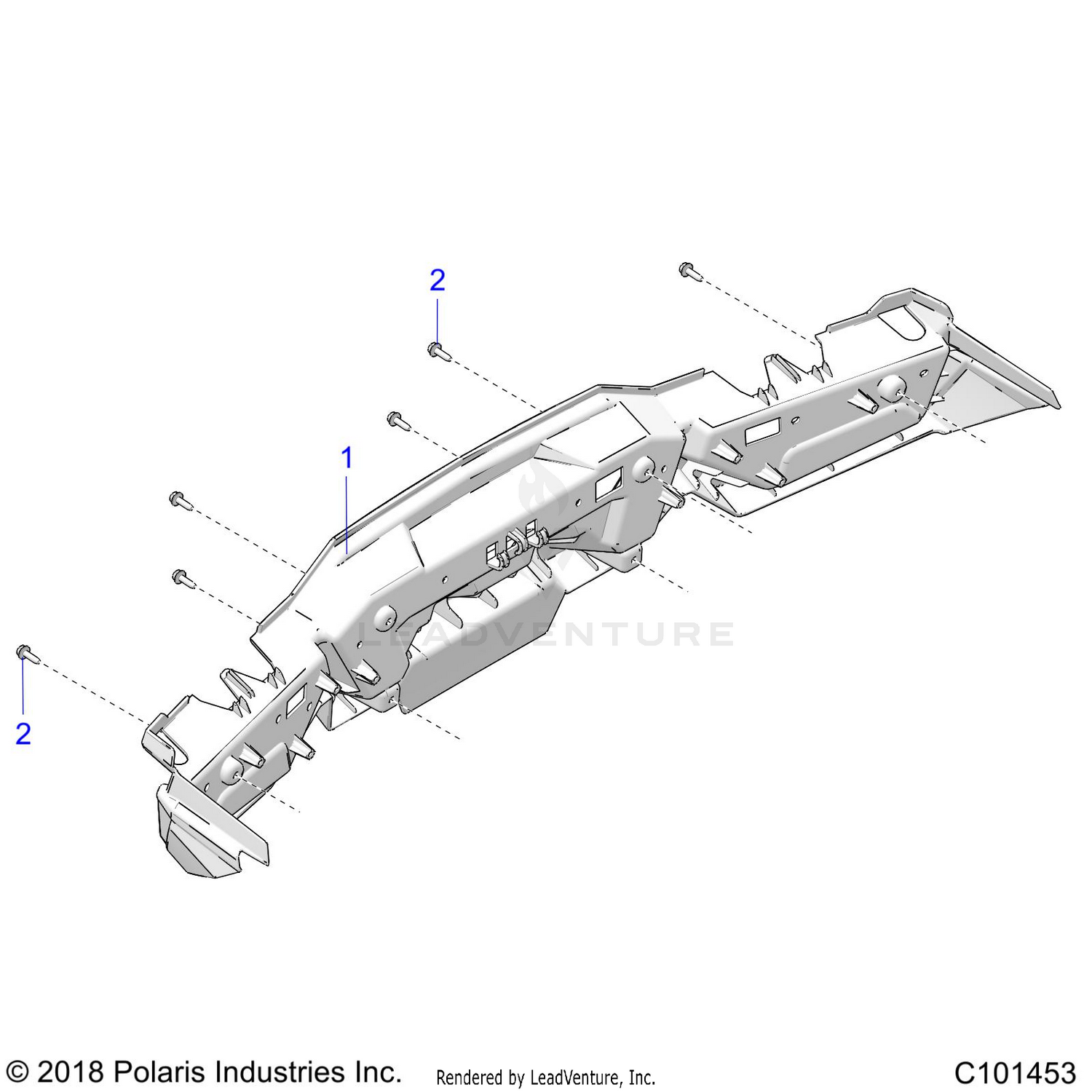 BODY, REAR BUMPER - A26SXR95AG (C101453)