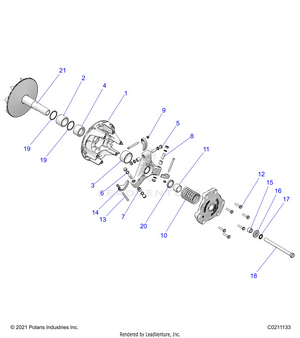 Drive Train, Primary Clutch - A25sxe85a9/am/ap (c0211133) Schematic