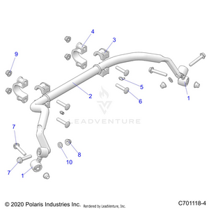 Suspension, Rear Stabilizer Bar - G23gmk99a/99b (c701118-4) Schematic