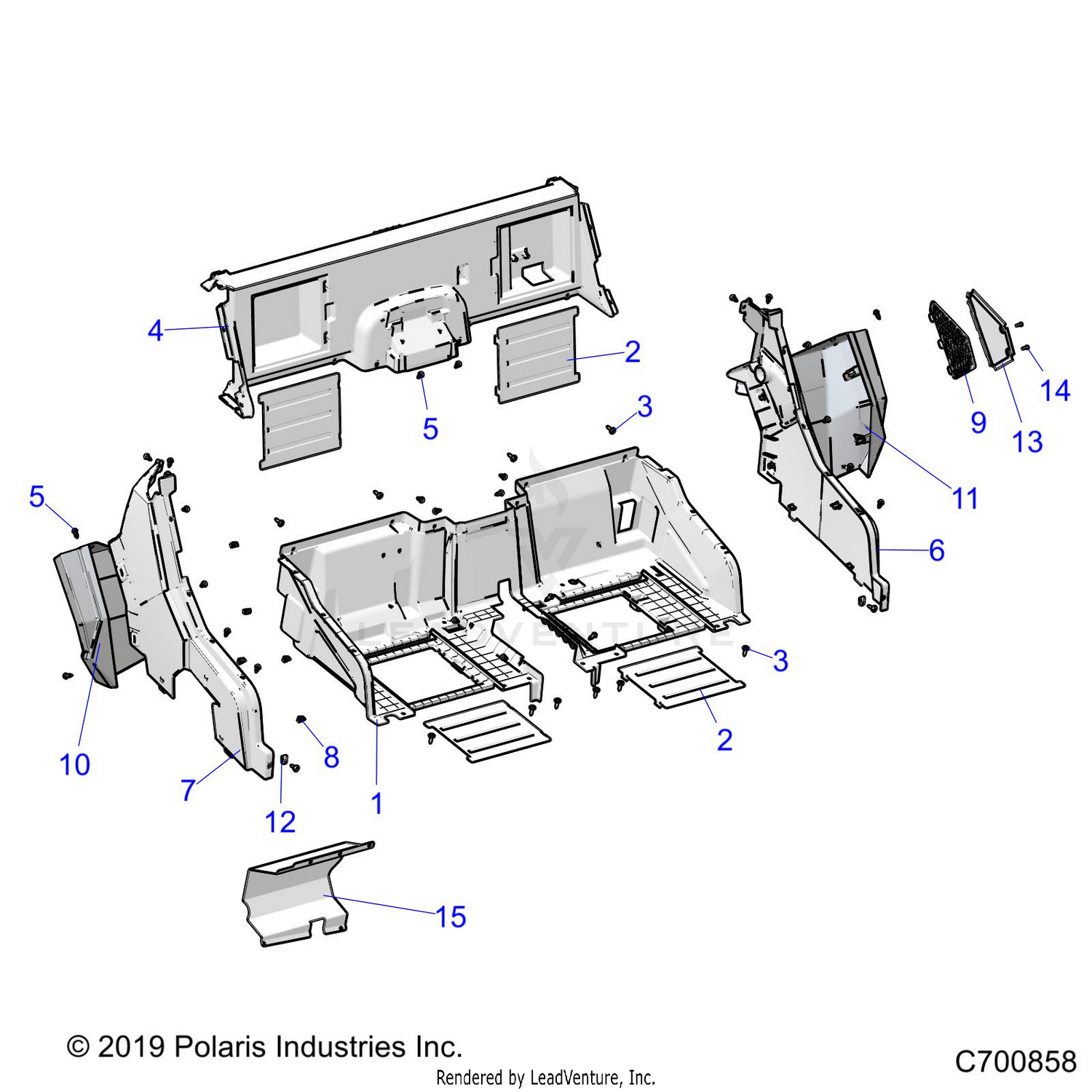 BODY, REAR CLOSEOFF AND FENDERS - G22GXD99AC/AJ/BC/BJ (C700858)