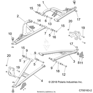 Suspension, Front Control Arms - Z20pal92ag/ap/bg/bp/lg/g92ag/ap/lg (c700163-2) Schematic