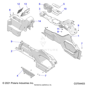Body, Center Console - Z21r4e92ag/as/bg/bs (c0704403) Schematic
