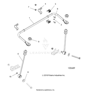 Suspension, Stabilizer Bar, Rear - A17dae57am (100689) Schematic