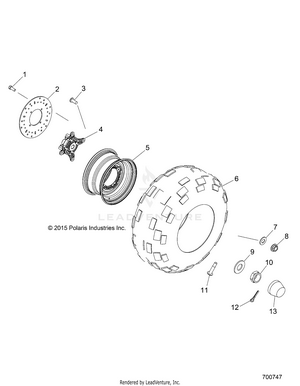 Wheels, Front - R16rda57a1/b1 (700747) Schematic