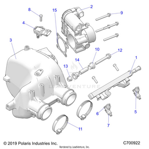 Engine, Air Intake Manifold - R22t6a99a1/b1 (c700922) Schematic