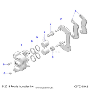 Brakes, Caliper, Rear - Z21r4e92ag/as/bg/bs (c0703019-2) Schematic