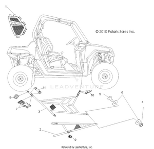 Body, Side Nets - R10vh76 All Options/vy76az (49rgrnets09rzr) Schematic