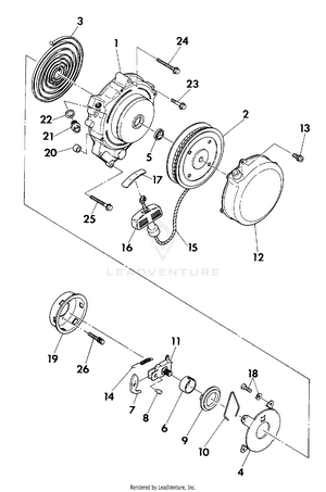 Recoil Starter Assembly (4918541854048a) Schematic