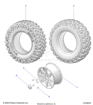 Wheels, Rear - G23gmk99a/99b (c750074) Schematic