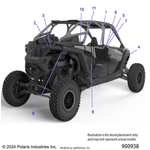 Body, Decals Standard - Z25r4d2kak/bk/aj/bj/am/bm (900938) Schematic