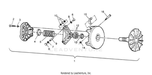 Drive Clutch Assembly 6x6 300 W948730 (4926792679c005) Schematic