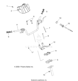 Steering, Handlebar And Controls - A09lh46aq/ax/az (49atvhandlebar09sp400) Schematic