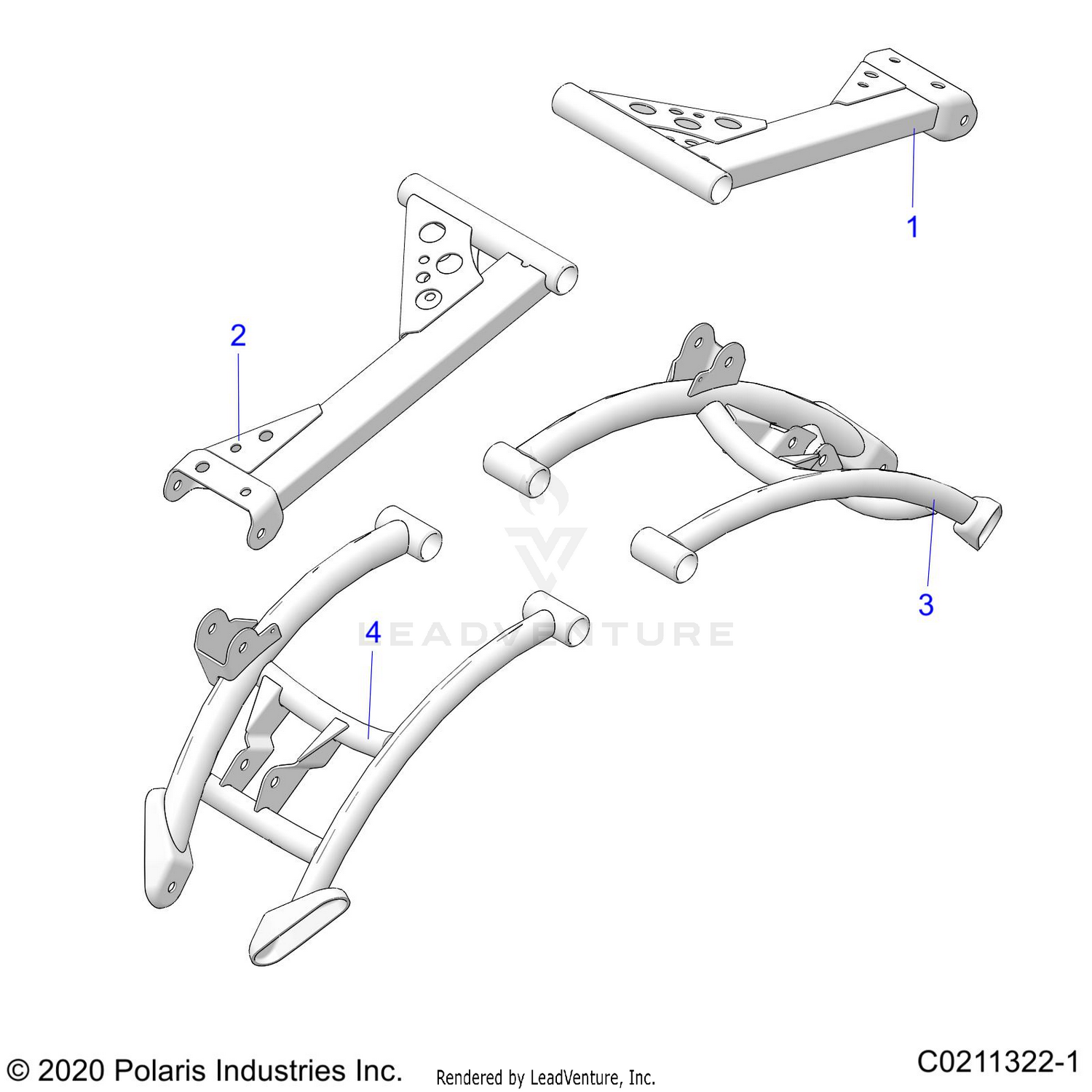 SUSPENSION, REAR CONTROL ARMS - A26SYY95AK (C0211322-1)