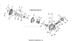 Drive Train, Front Gearcase (built 8/28/07 And Before) - R08rh68 All Options (4999202259920225d03) Schematic