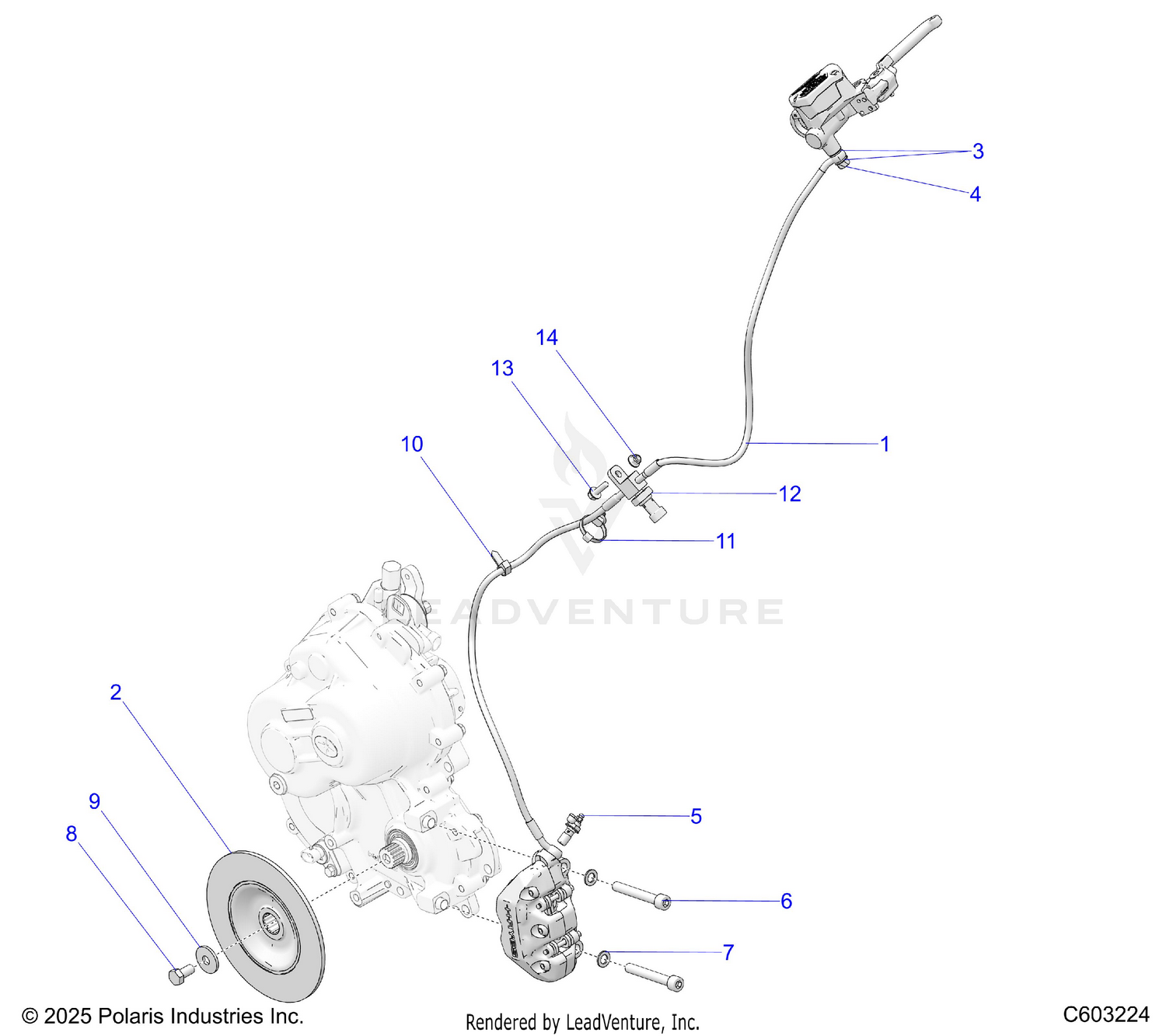 BRAKES, BRAKE ASM. - S26TLF9FSL (C603224)