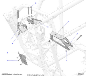 Chassis, Engine And Rear Driveline Mounting - Z25r4d2kak/bk/aj/bj/am/bm (c750077) Schematic