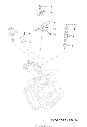 Engine, Fuel Injector - A09tn50ax/az (49atvfuelinject09sptrg500) Schematic