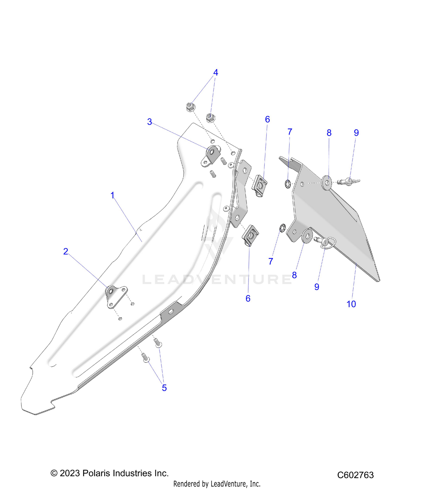 CHASSIS, CLUTCH GUARD ASM. AND SHIELD - S26TFN6RSP/RSL (C602763)