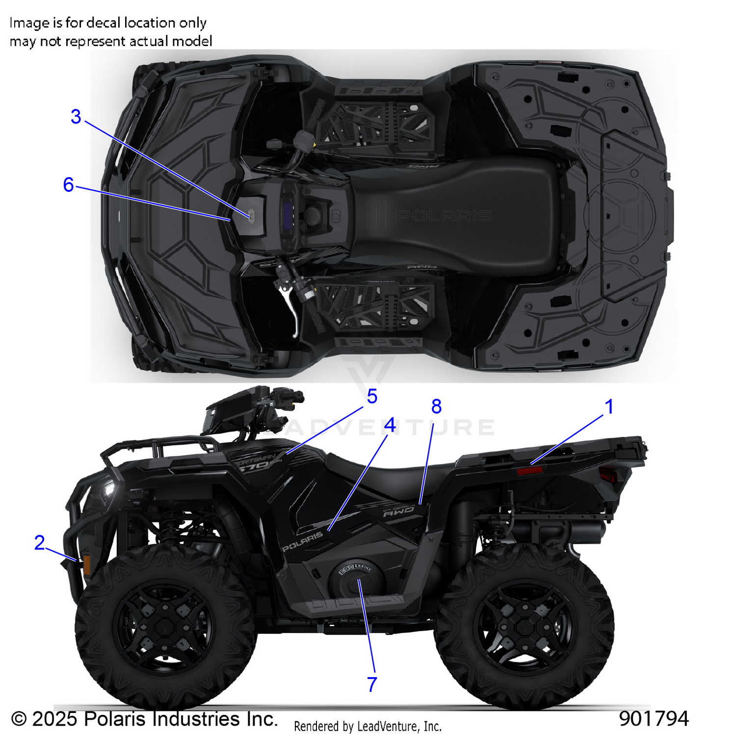 BODY, DECALS, GRAPHIC - A26SHY57AL/AS (901794)