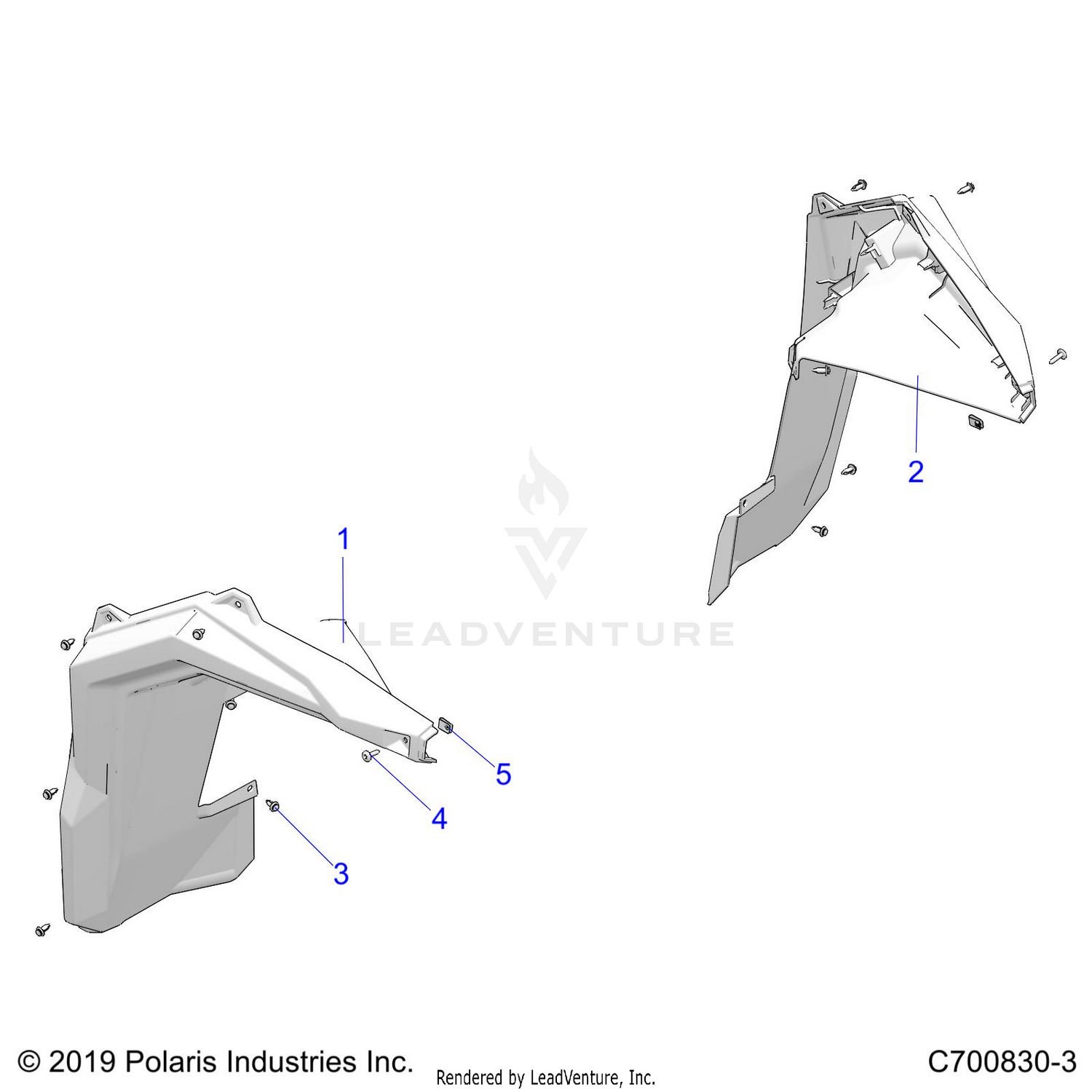 BODY, FENDER FLARES, FRONT - G22GMD99AC/AJ/BC/BJ (C700830-3)
