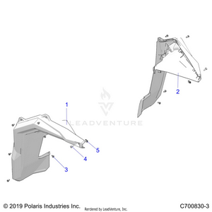 Body, Fender Flares, Front - G23gmk99a/99b (c700830-3) Schematic