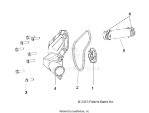 Engine, Waterpump Impeller And Cover - A19sea50b1/b7/see50b7/b3/seg50b4 [49atvwaterpump14sp570] Schematic