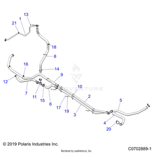 Engine, Cooling Routing Engine - Z21rau92an/bn (c0702889-1) Schematic