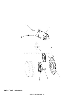 Engine, Starter Drive - R15rma57fa (49rgrstartingmtr15570) Schematic
