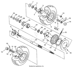 Rear Wheel Drive Magnum 2x4 W97aa42a (4940704070c002) Schematic