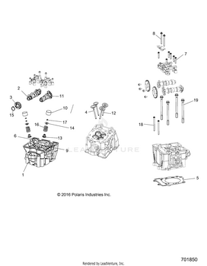 Engine, Cylinder Head, Cams And Valves - R15rma57fa (701850) Schematic