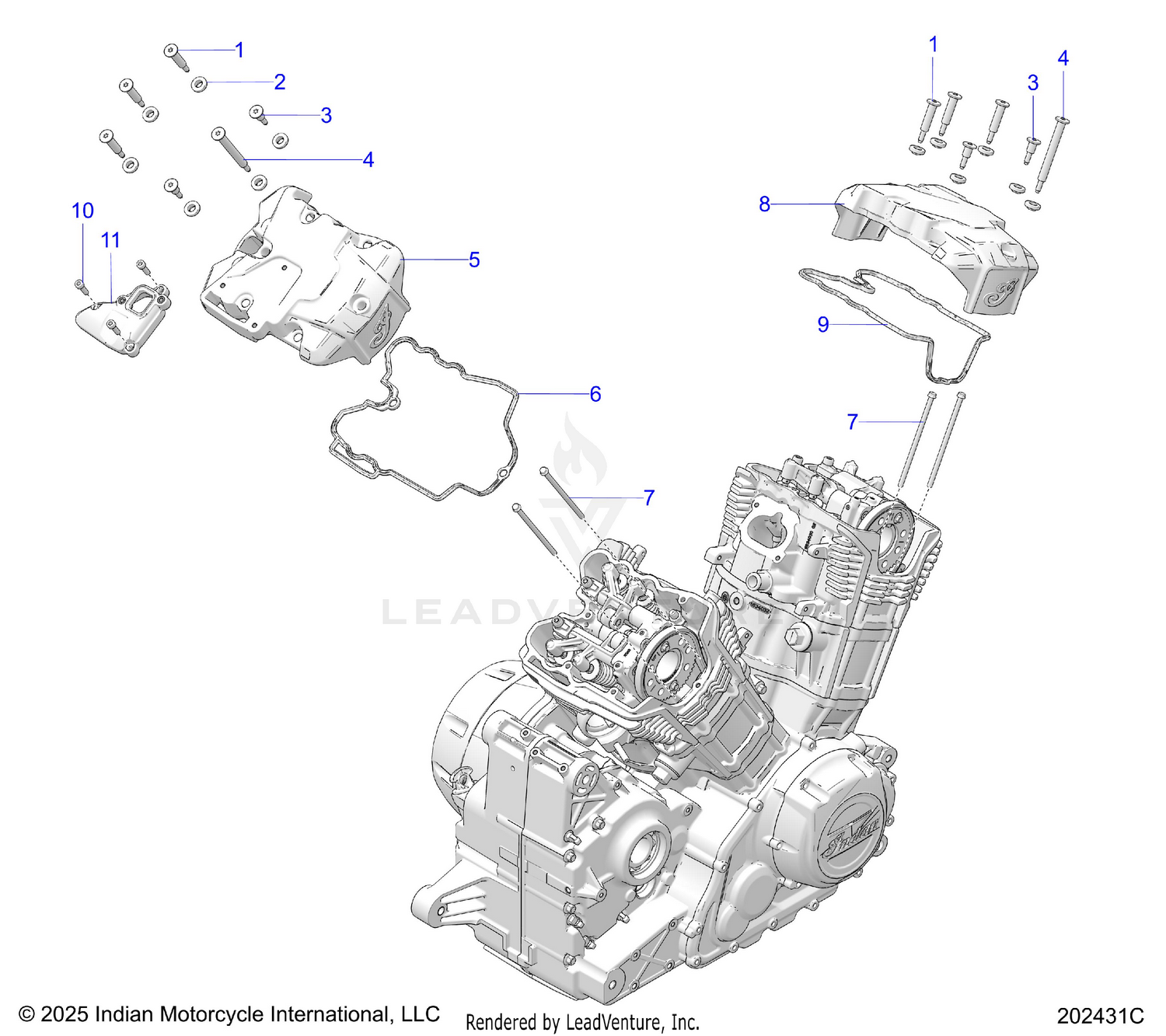 ENGINE, VALVE COVERS - N26LCRRR ALL OPTIONS (202431C)
