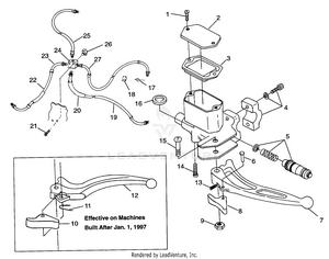 Controls - Master Cylinder/brake Line Magnum 2x4 W97aa42a (4940704070b009) Schematic