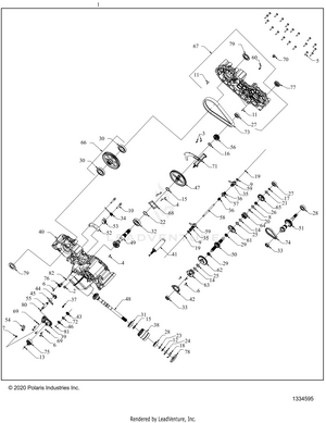 Drive Train, Main Gearcase - A21seg57a1/a3/a5 (1334595) Schematic
