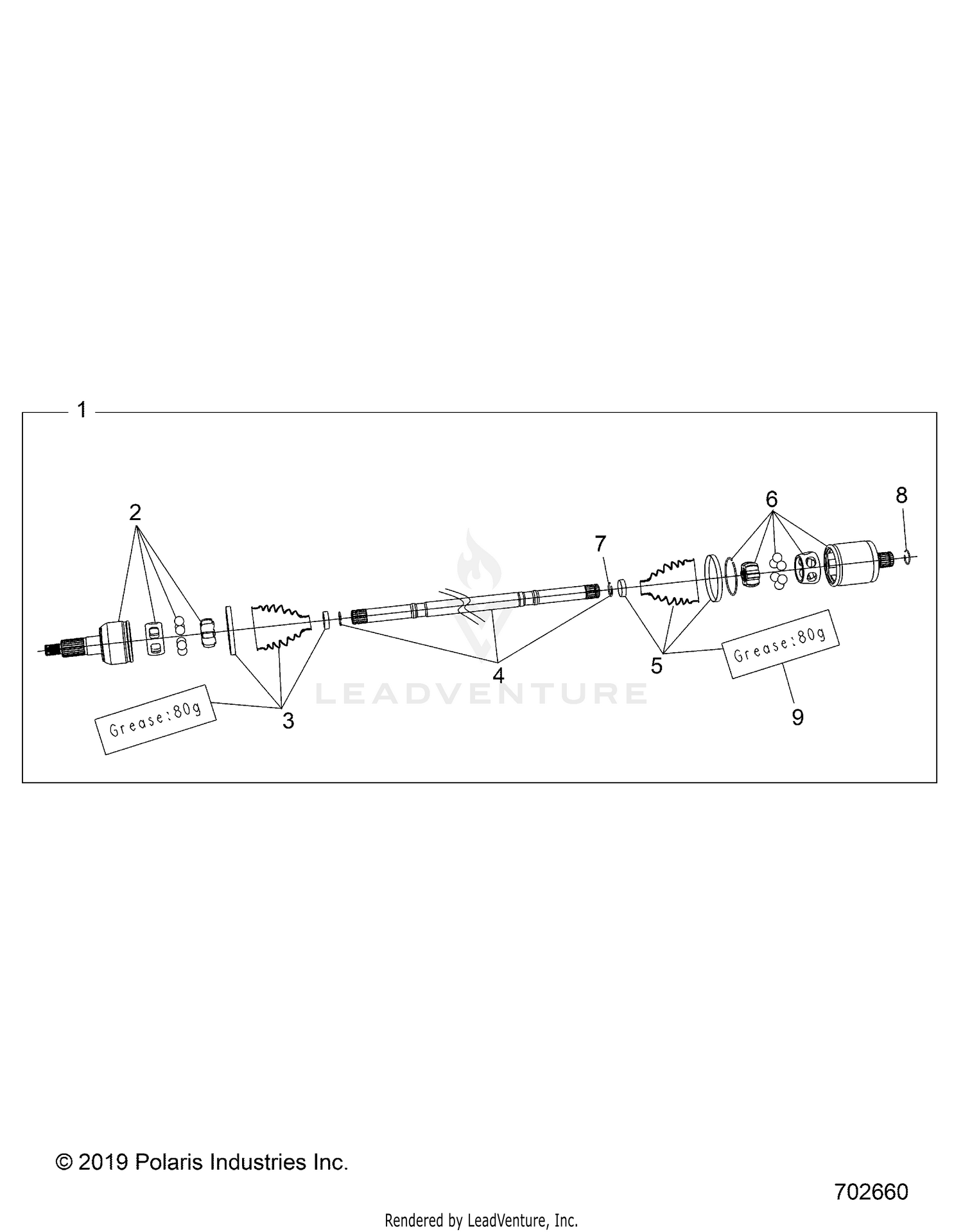 DRIVE TRAIN, DRIVE SHAFT, FRONT - D21BBPD4B4 (702660)