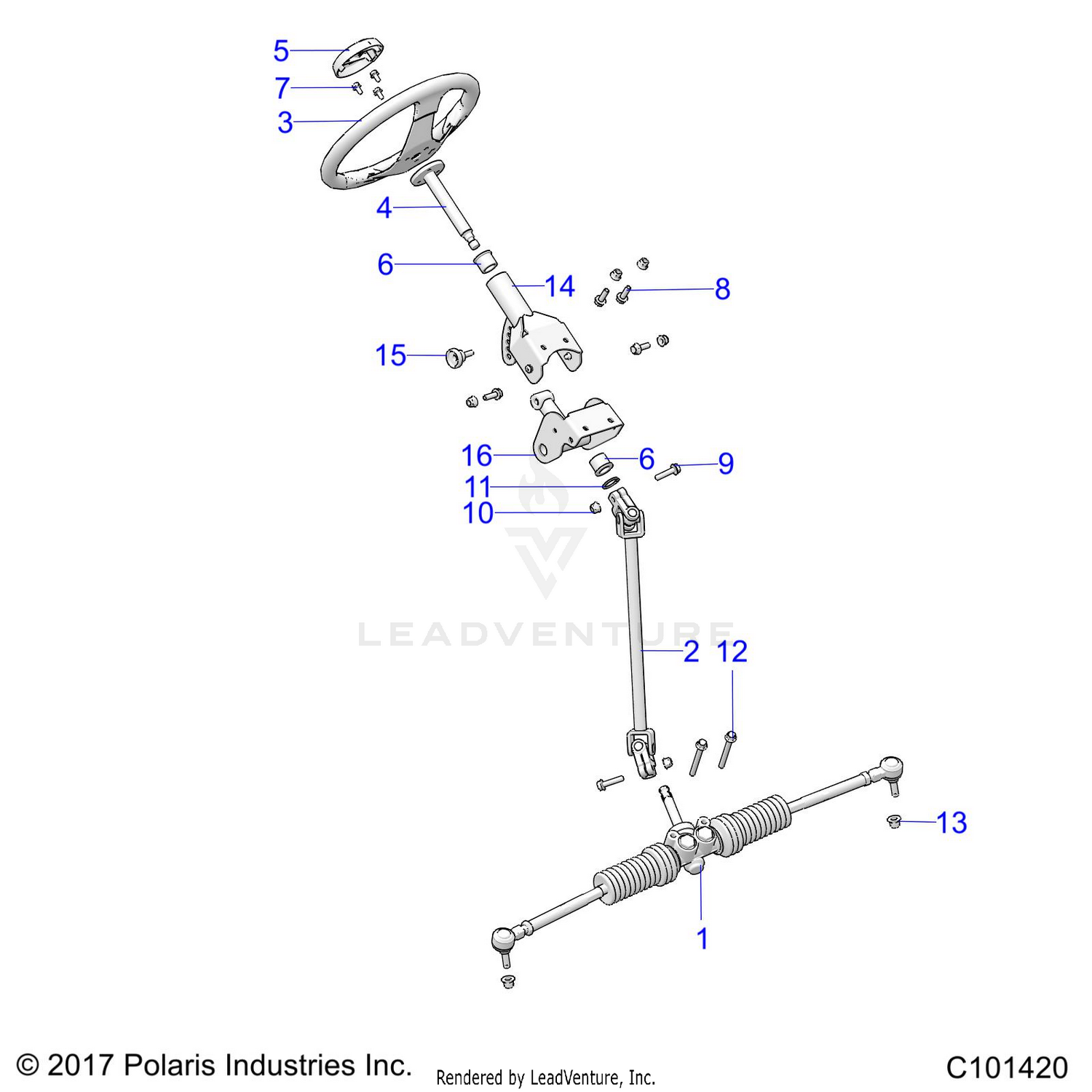 STEERING, STEERING ASM. - A24HZB15N1/N4 (C101420)
