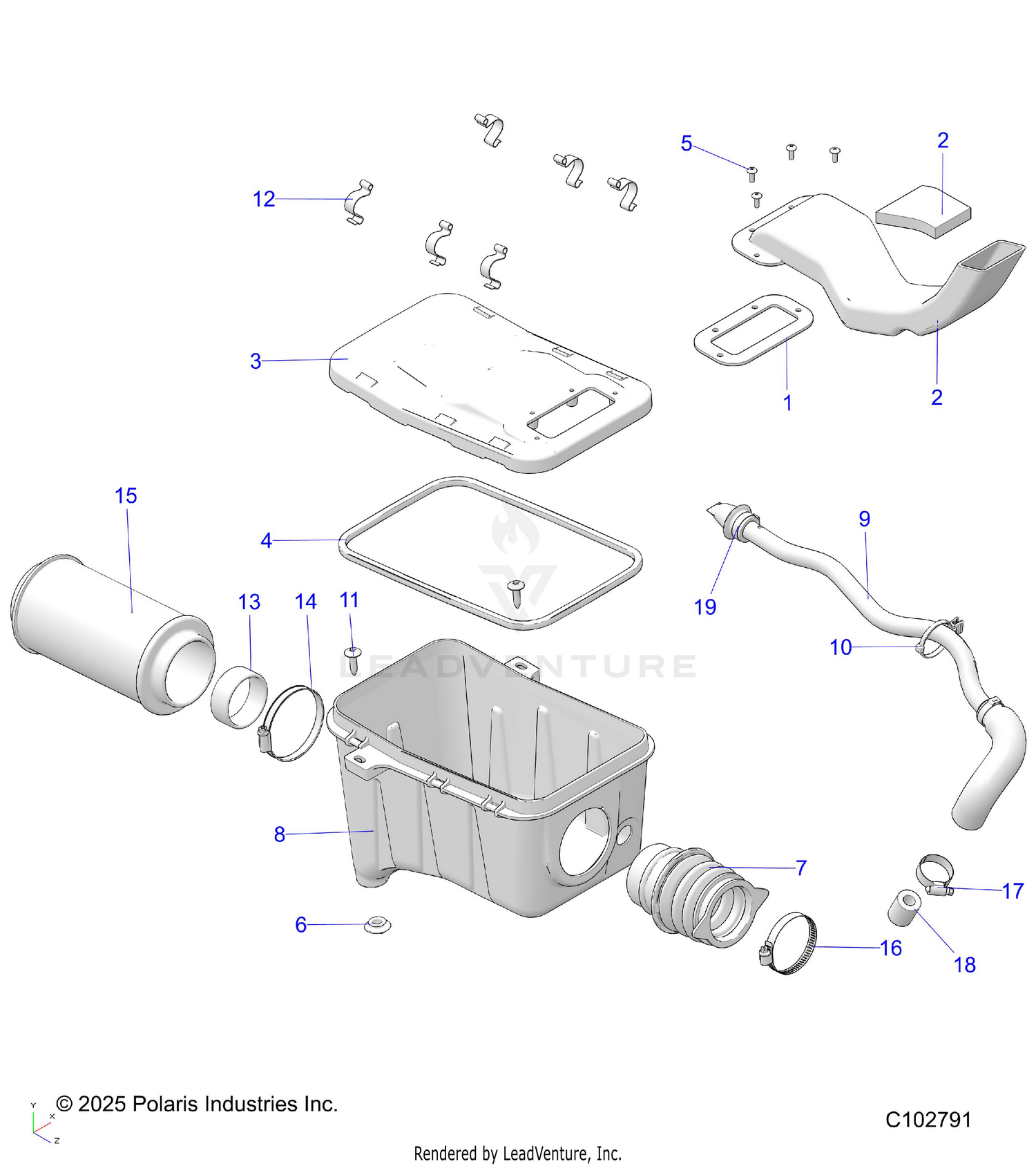 ENGINE, AIR INTAKE SYSTEM - A26SHY57AL/AS (C102791)