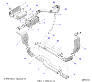 Engine, Air Intake System Schematic