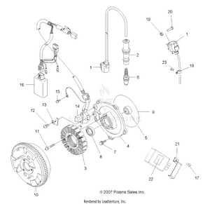 Electrical, Ignition System - A11mh46ax/az (49atvmagneto09sp500) Schematic
